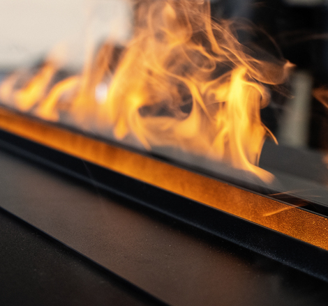 Vapore dal caminetto elettrico Hybrid Mist con LED